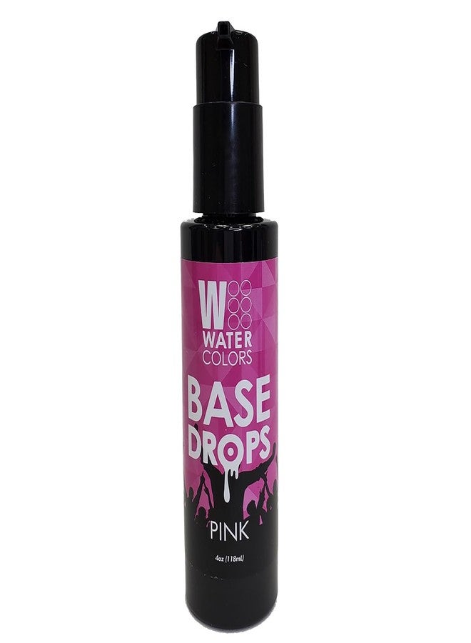 Watercolors Base Drops, Temporary Hair Dye Color Booster, Cruelty-Free, 4 oz - PINK - Image 1